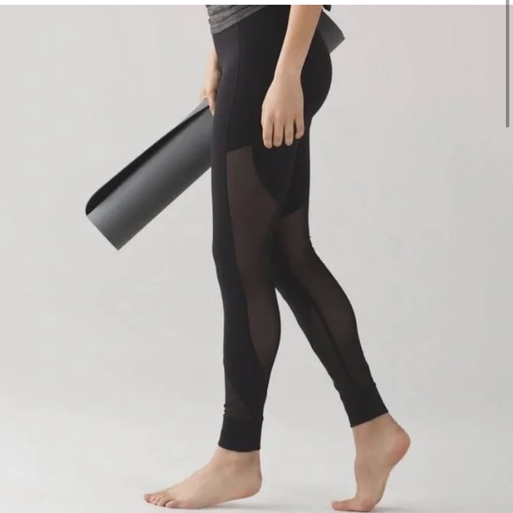 lululemon athletica leggings with mesh